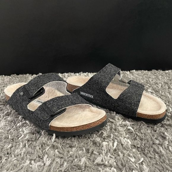 NIB Birkenstock Arizona Happy Lamb Women’s Sandals - Picture 5 of 11